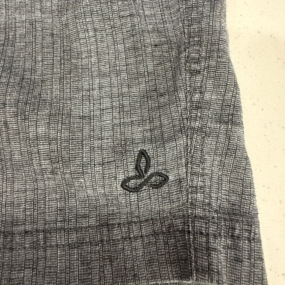 Prana Men's Charcoal Gray Flat Front Shorts - Picture 3 of 5